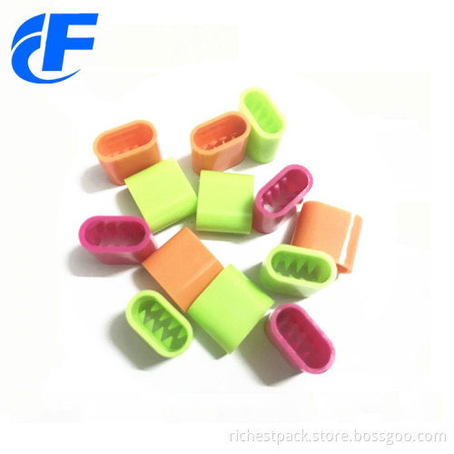 One way plastic snap closure wristband lock